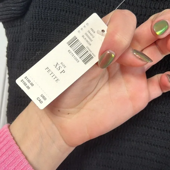 ANTHROPOLOGIE XSP brand new with tags summery black mini dress - Picture 5 of 6